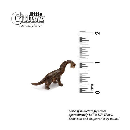 Little Critterz Miniature Collectors Brachiosaurus Dinosaur Porcelain Figurine