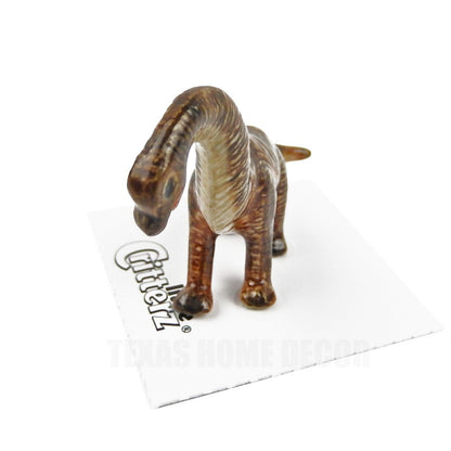 Little Critterz Miniature Collectors Brachiosaurus Dinosaur Porcelain Figurine