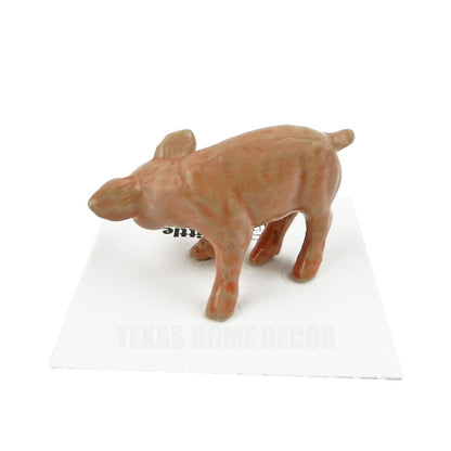 Little Critterz Miniature Collectors Piglet Baby Pig "Wilbur" Porcelain Figurine