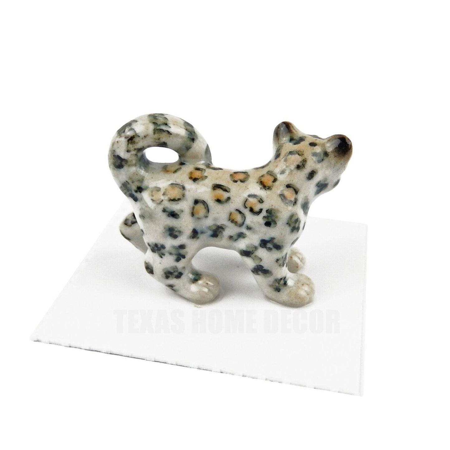 Little Critterz Miniature Collectors Snow Leopard "Sarani" Porcelain Figurine