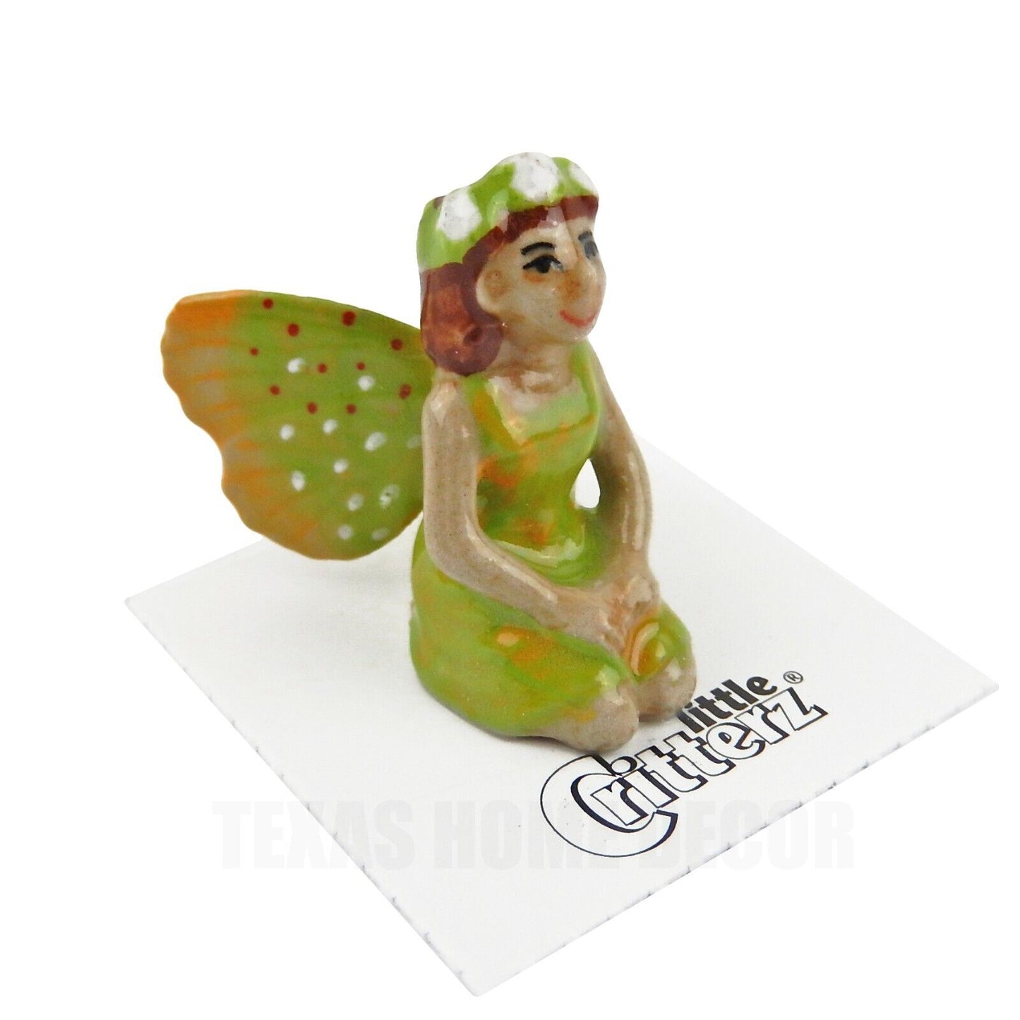 Little Critterz Miniature Collectors Winged Fairy "Ivy" Porcelain Figurine