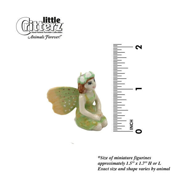 Little Critterz Miniature Collectors Winged Fairy "Ivy" Porcelain Figurine