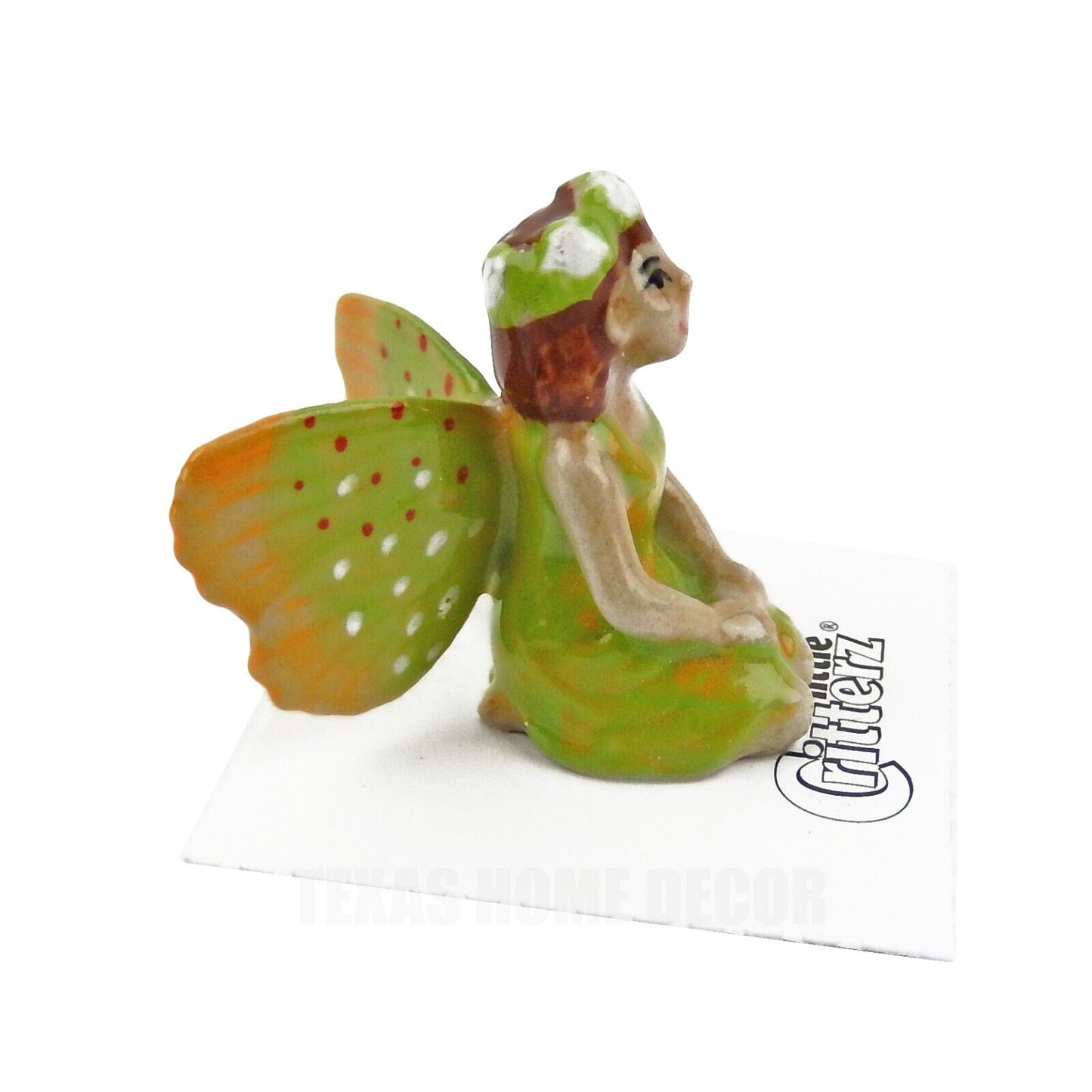 Little Critterz Miniature Collectors Winged Fairy "Ivy" Porcelain Figurine