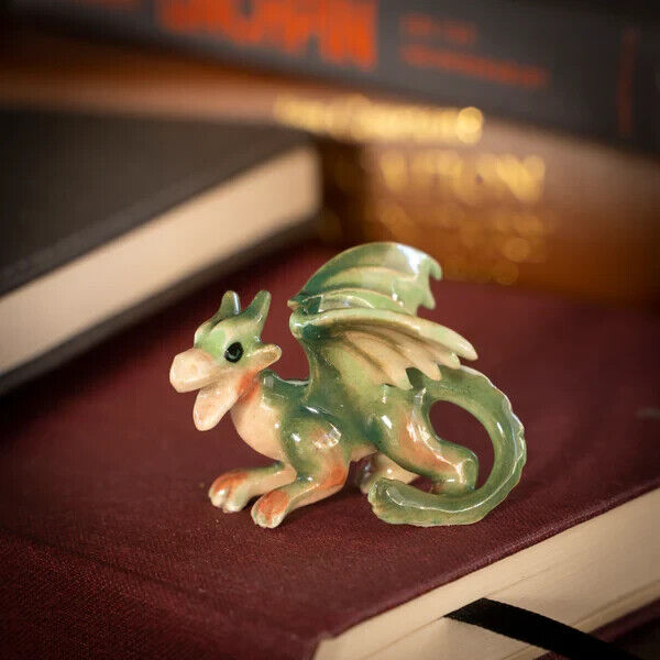 Little Critterz Miniature Collectors Western Dragon "Draco" Porcelain Figurine