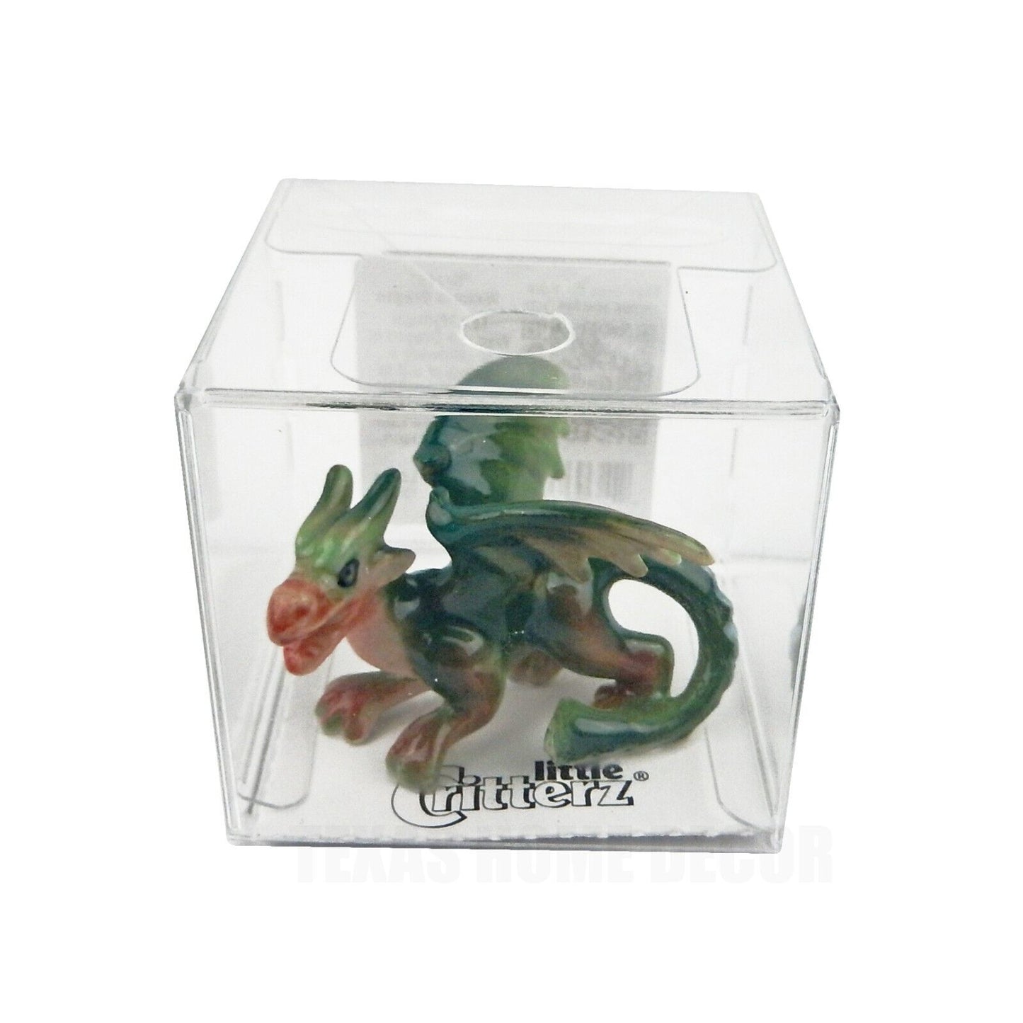 Little Critterz Miniature Collectors Western Dragon "Draco" Porcelain Figurine