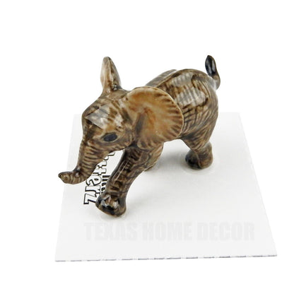 Little Critterz Miniature Collectors African Elephant Calf Porcelain Figurine