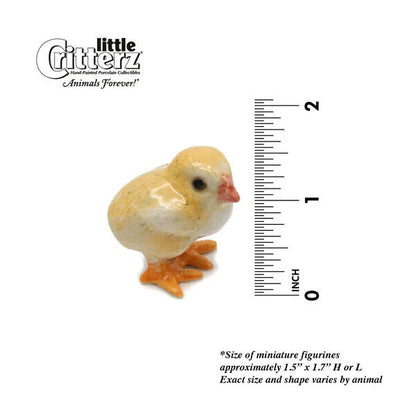 Little Critterz Miniature Collectors Baby Chick "Peeps" Porcelain Figurine