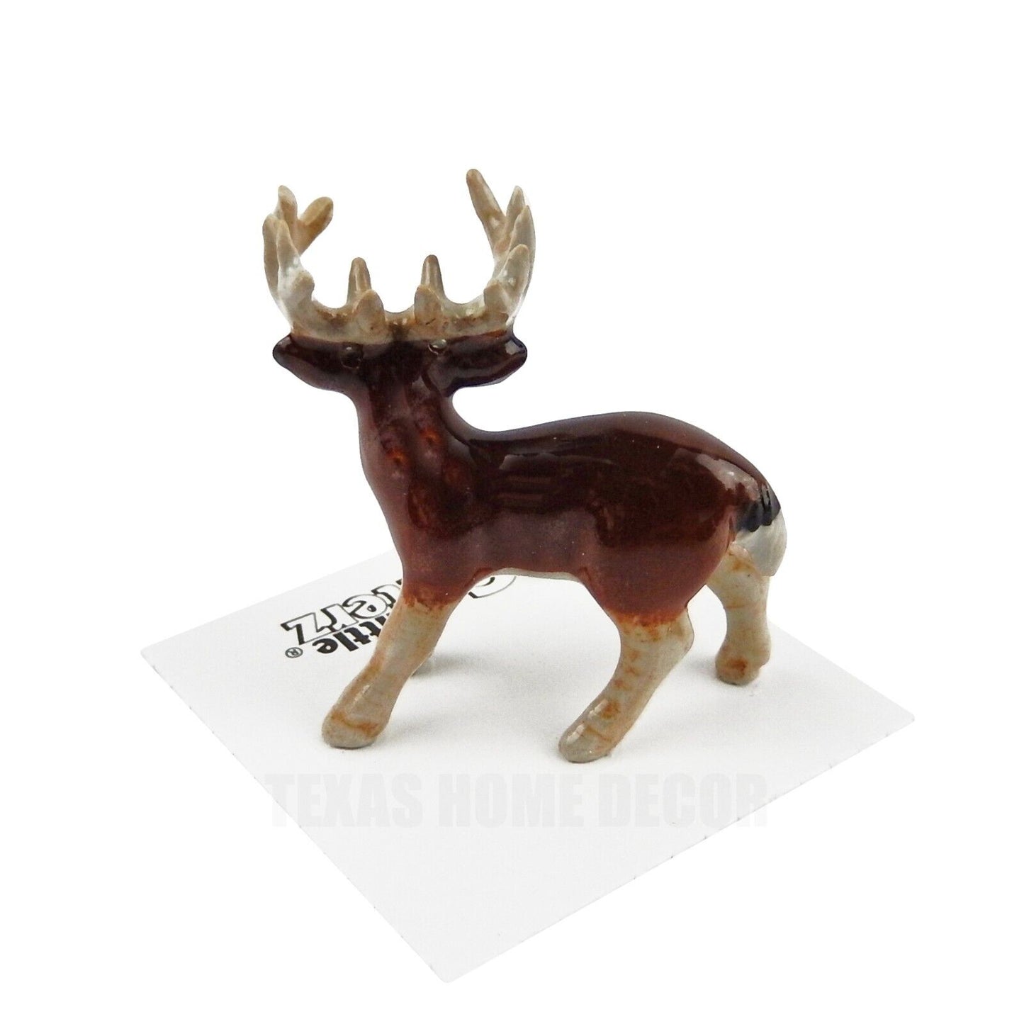 Little Critterz Miniature Collectors Buck Deer Animal Porcelain Figurine