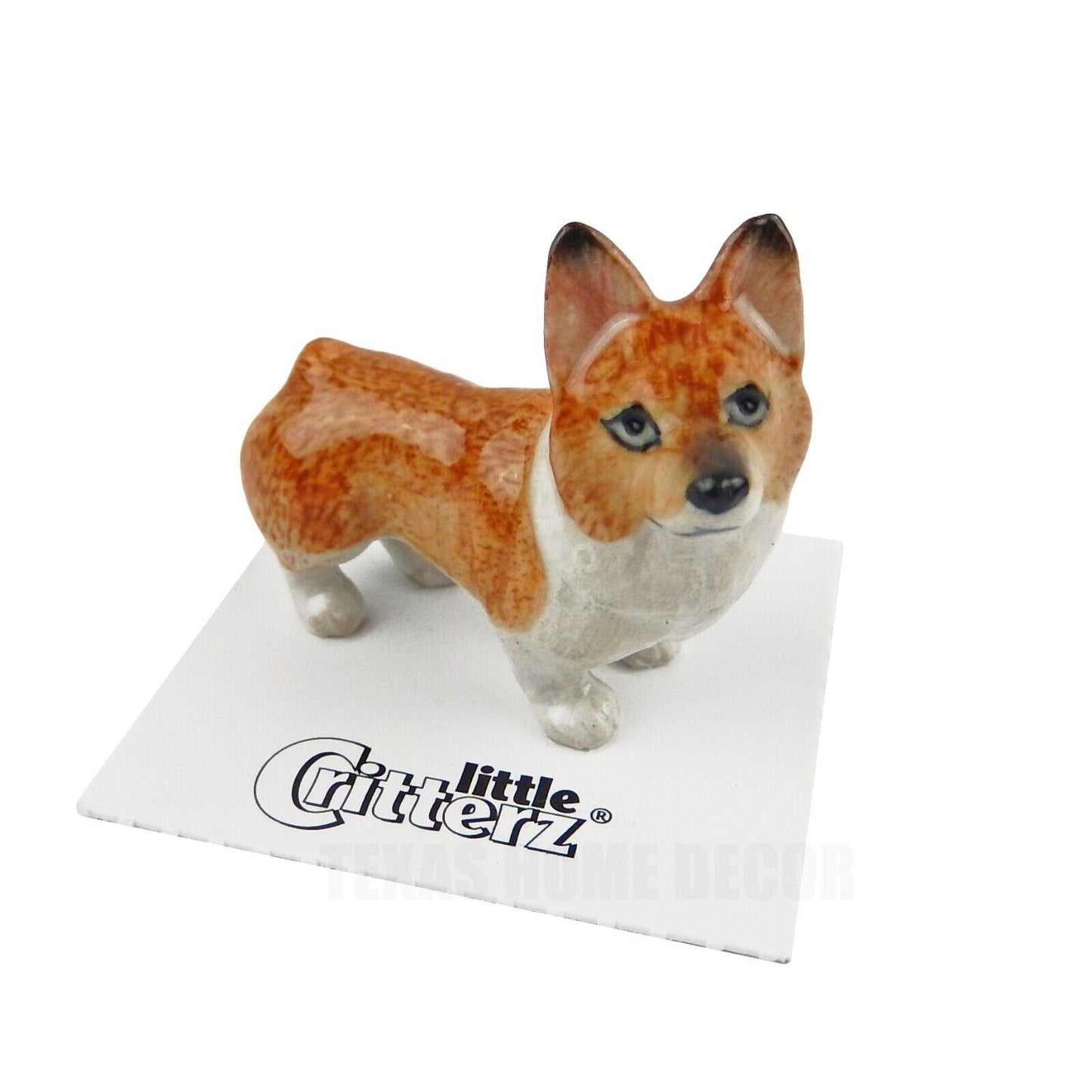 Little Critterz Miniature Collectors Corgi Pembroke "Sasha" Porcelain Figurine