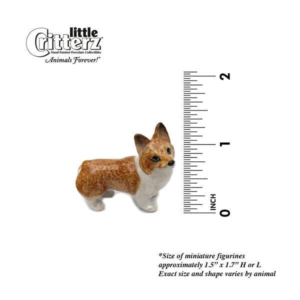 Little Critterz Miniature Collectors Corgi Pembroke "Sasha" Porcelain Figurine