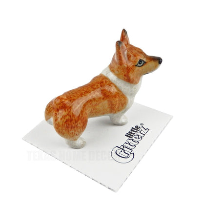 Little Critterz Miniature Collectors Corgi Pembroke "Sasha" Porcelain Figurine