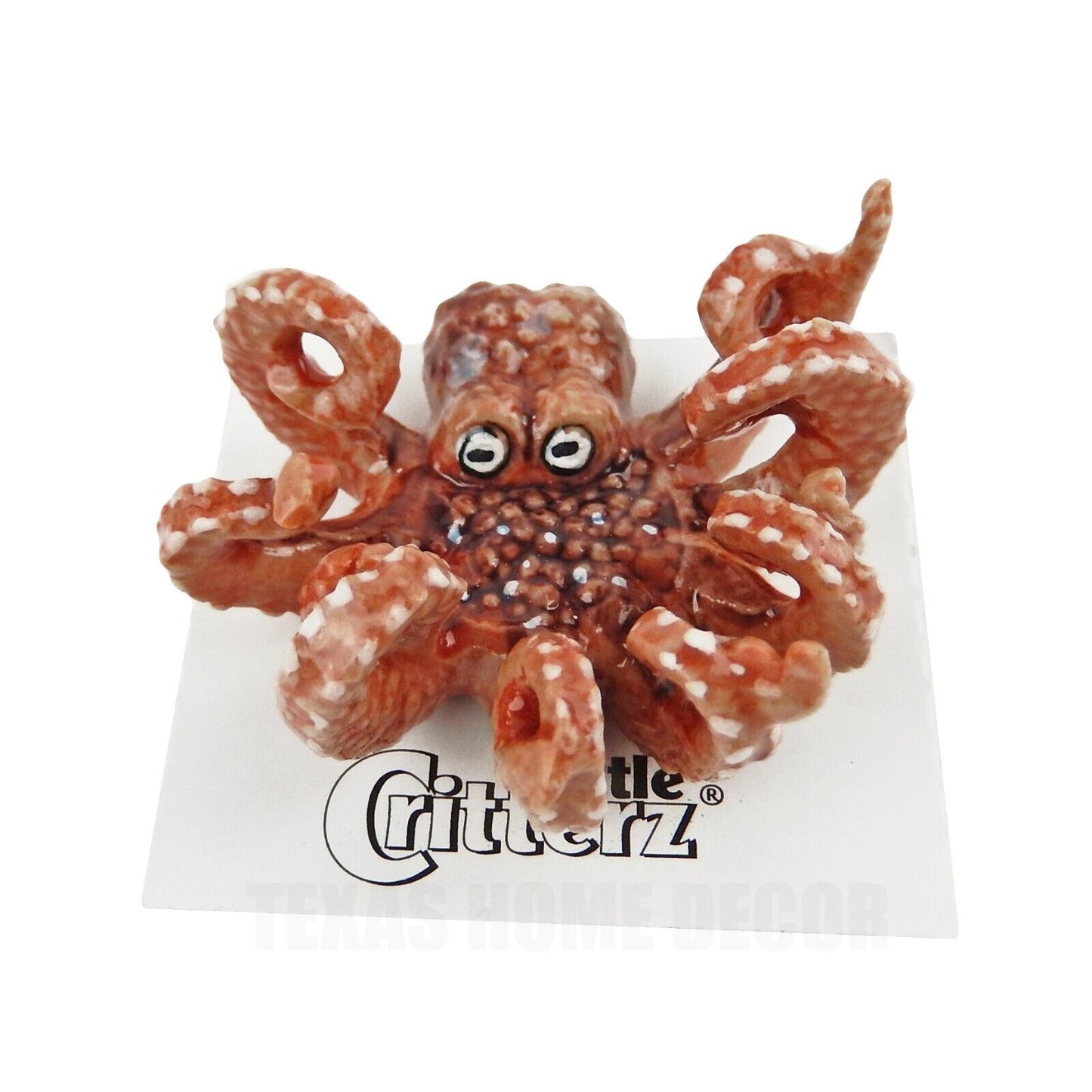 Little Critterz Miniature Collectors Octopus "Jet" Animal Porcelain Figurine