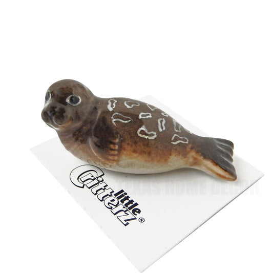 Little Critterz Miniature Collectors Ringed Seal Animal Porcelain Figurine