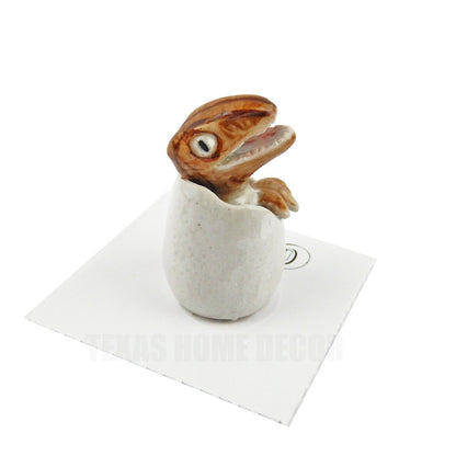 Little Critterz Miniature Collectors Dinosaur Egg Hatchling Porcelain Figurine