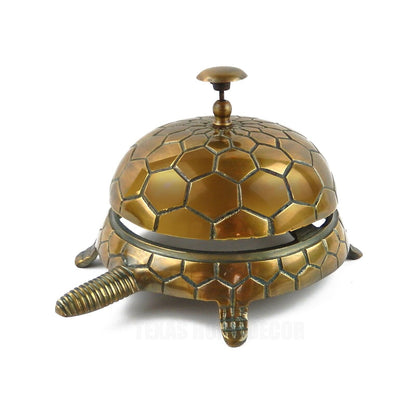 Large Turtle Help Desk Bell Restaurant Retail Motel Hotel Service Polished Brass