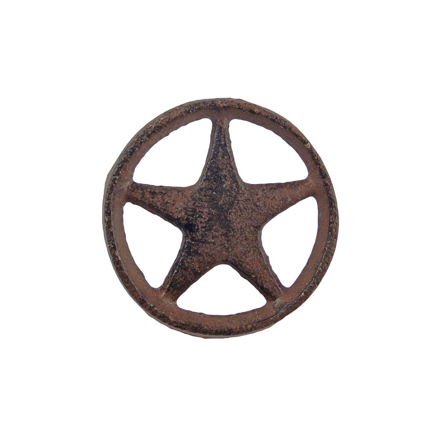 Round Star With Ring Nails 2 1/4 inch Head Craft Pin Rustic Brown (Pack of 6)