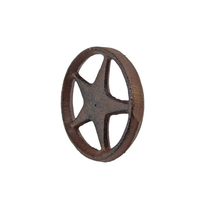 Round Star With Ring Nails 2 1/4 inch Head Craft Pin Rustic Brown (Pack of 6)