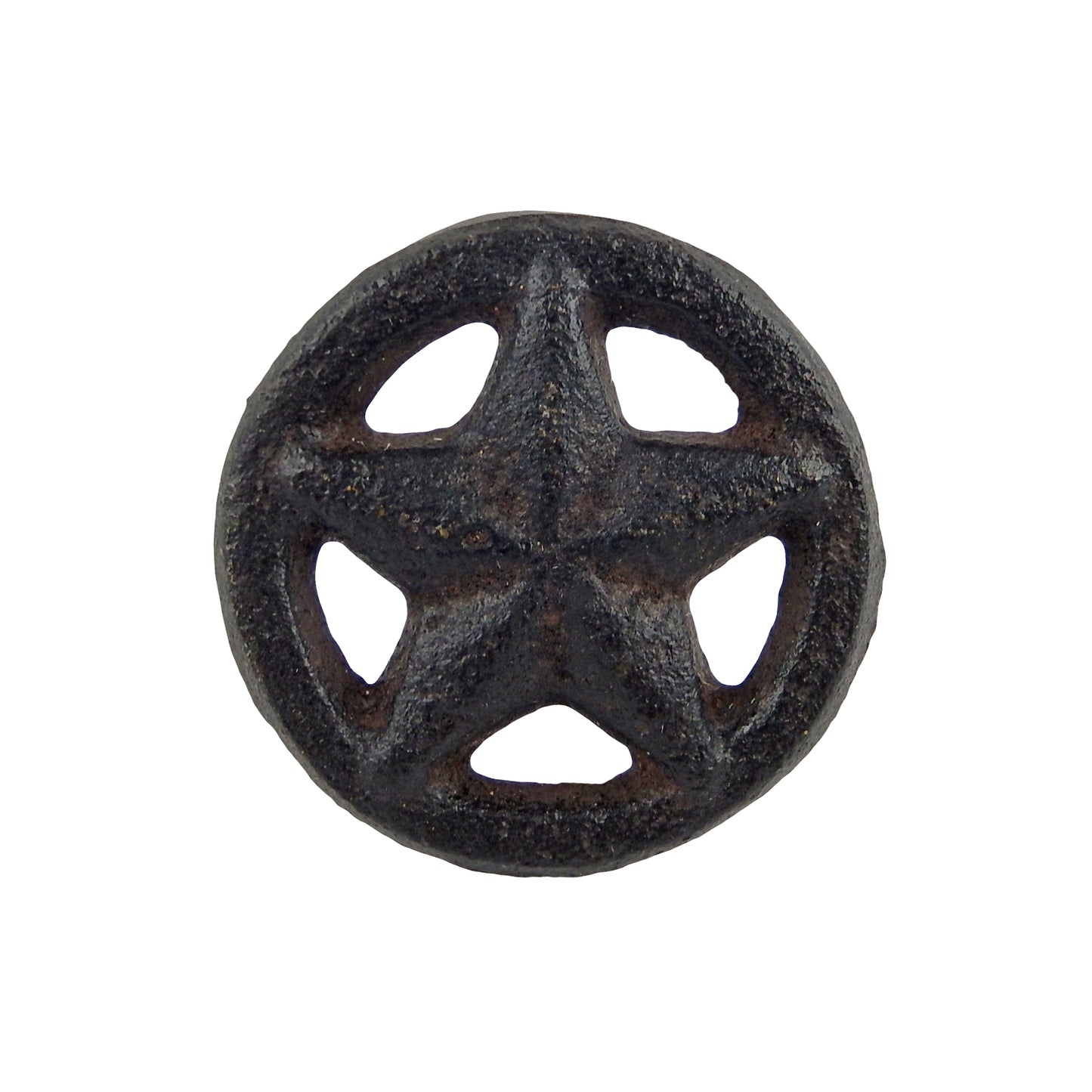 Star Ring Nails Cast Iron 2" Head Rustic Western Craft Nails Brown (Pack of 12)