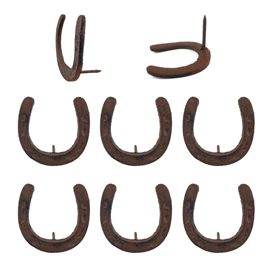 Horseshoe Nails Cast Iron 1 7/8 inch Rustic Brown Western Crafts (Pack of 6)