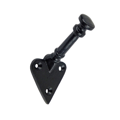 Heart Stick Wall Hook Door Towel Coat Purse Hanger Black Powder Coated Finish